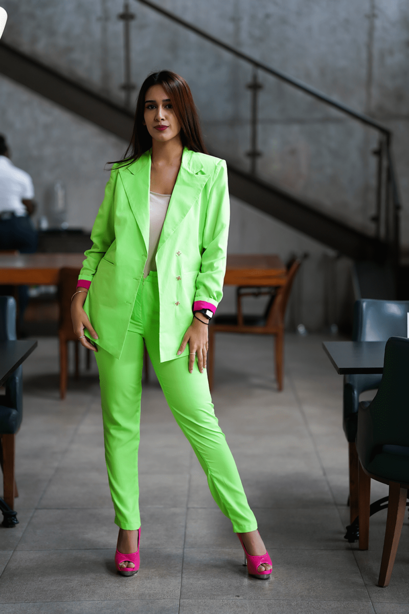Neon Green Power Suit