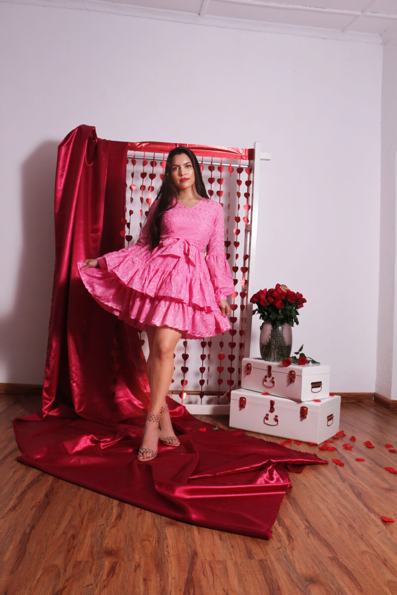 House of MH Valentines Collection Poeny Lily Dress
