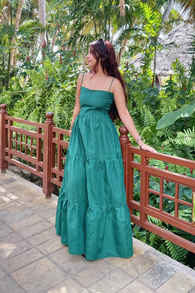 House of MH Sangria Dress Green